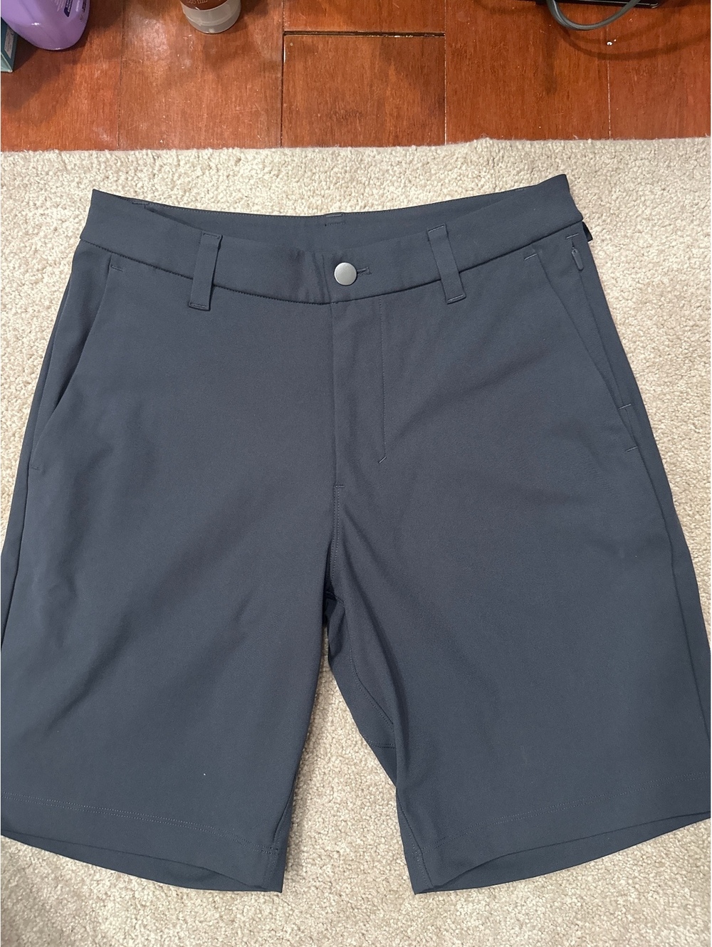(4)Lululemon Men's Black Athletic Shorts Size 28
